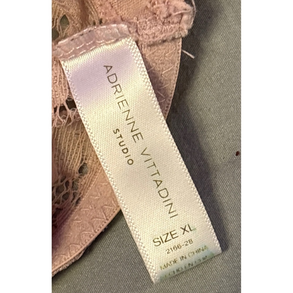 Adrienne Vittadini Blush Pink Lace Bralette Front Closure Size XL - Picture 4 of 4